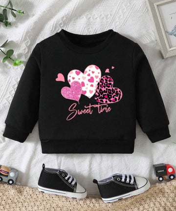 Sweet Time Hearts Sweatshirt